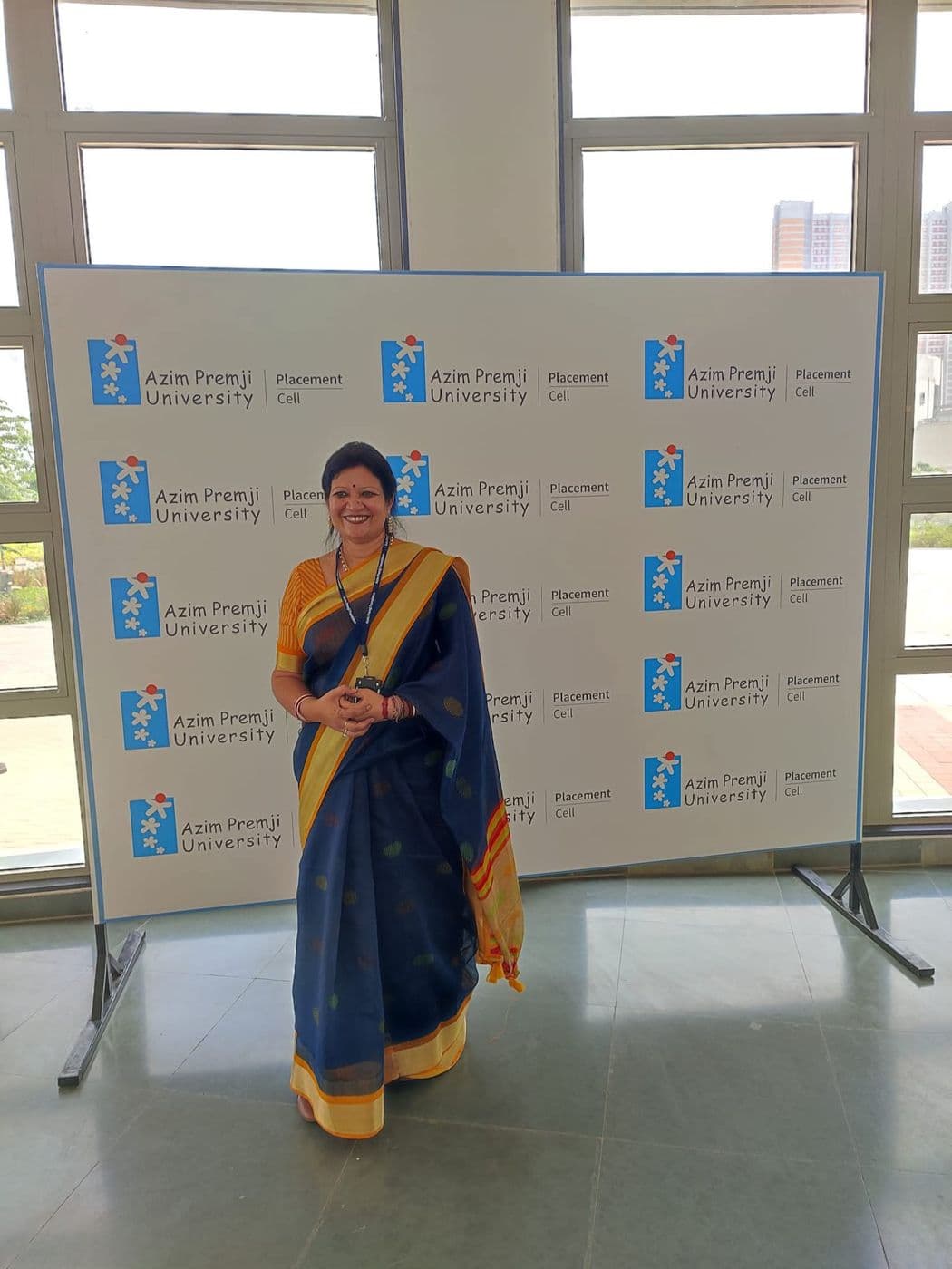 Panelist at Azim Premji University, photo 1
