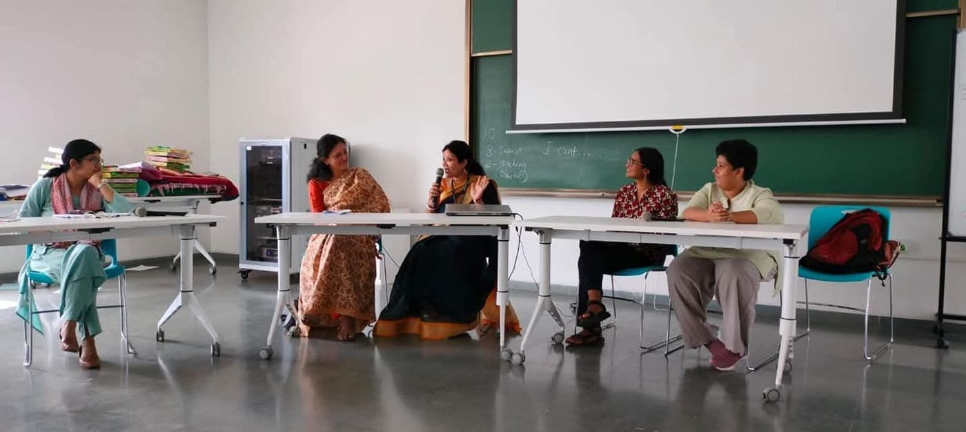Panelist at Azim Premji University, photo 2