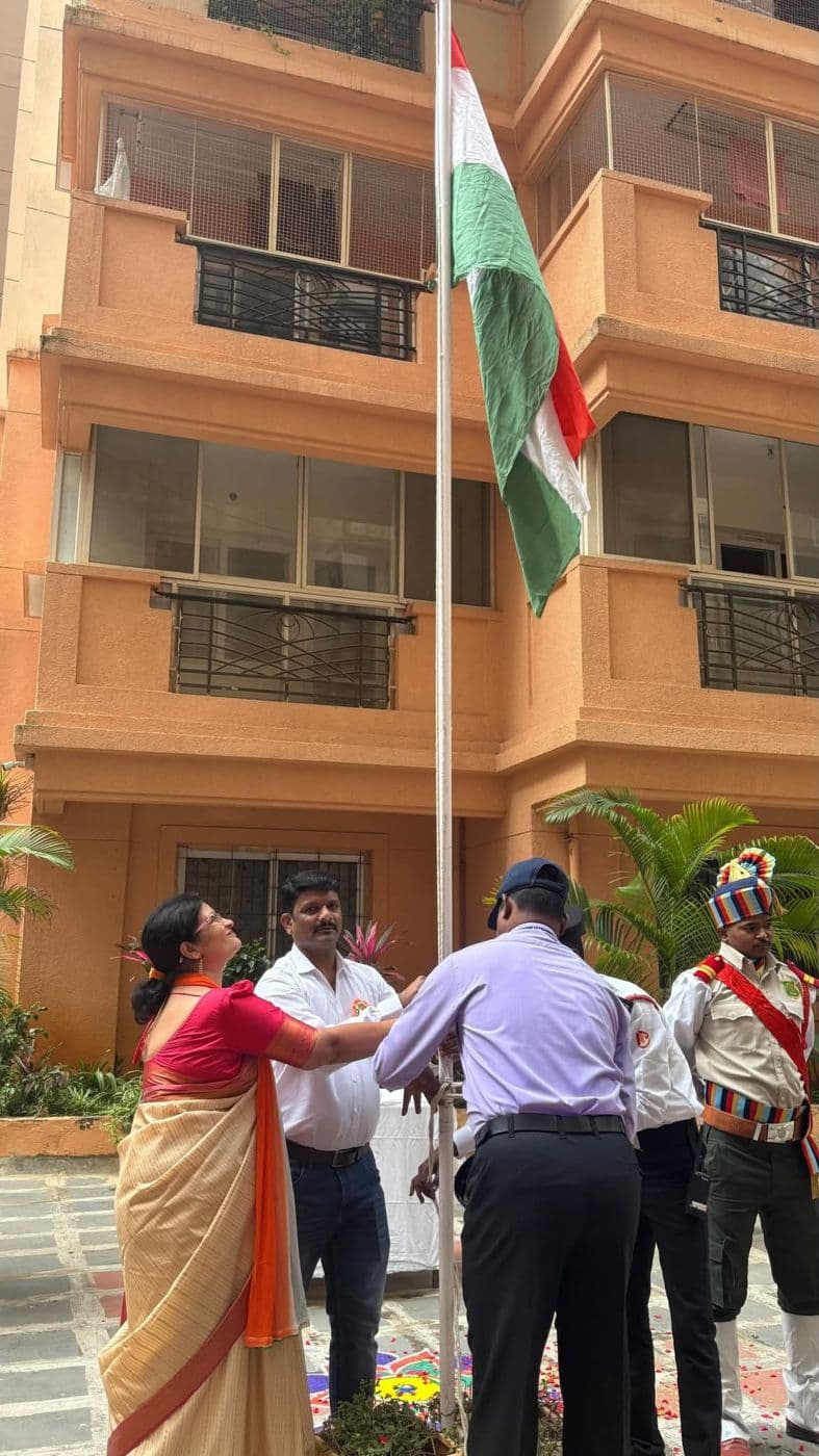Hoisting the flag as Chief Guest, Independence Day 2025