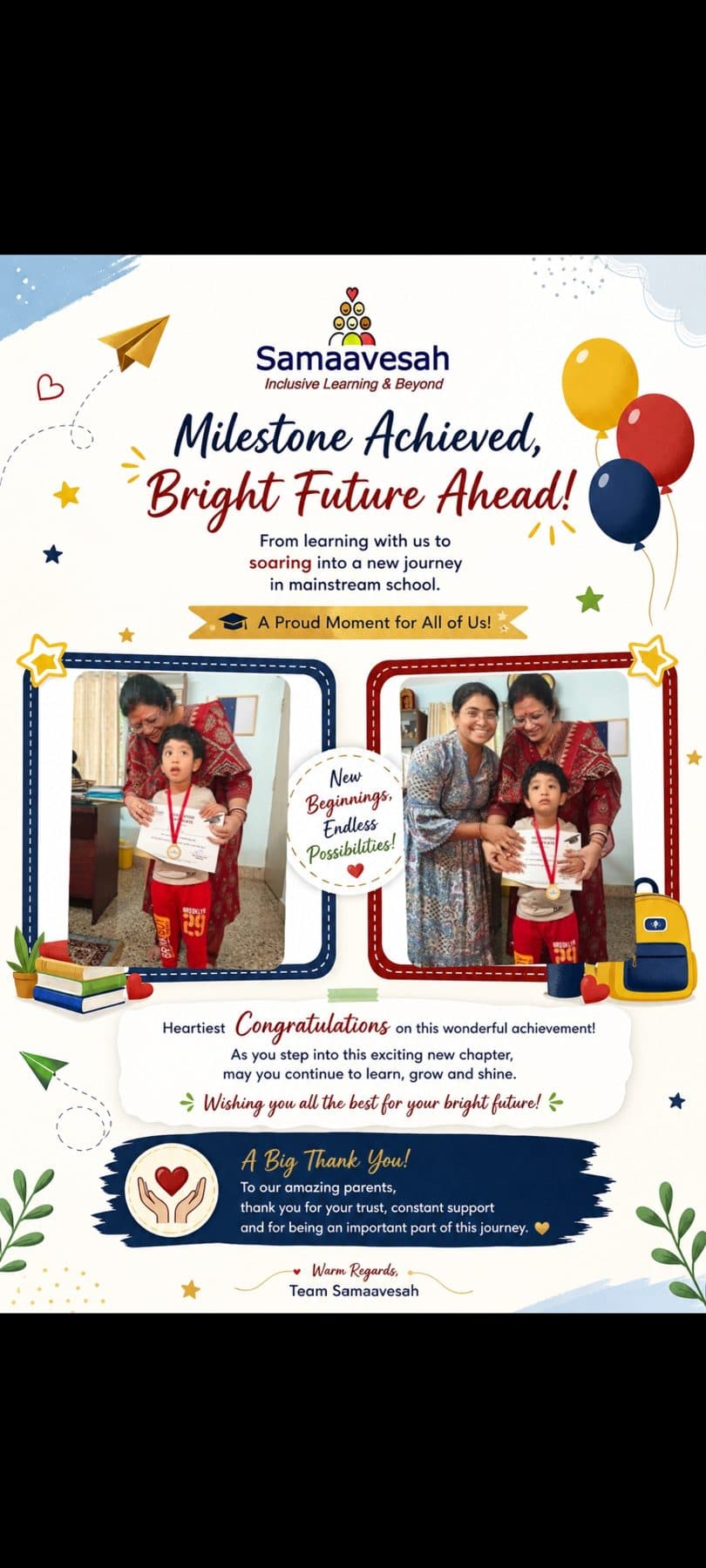 'Milestones achieved, bright future ahead', Samaavesah poster