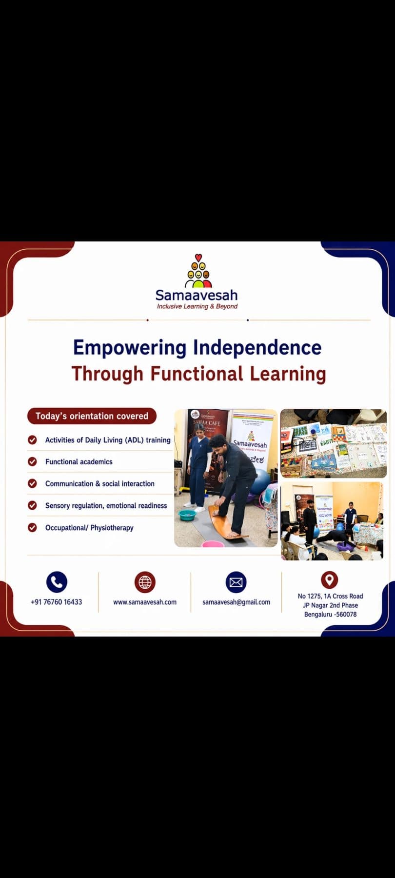 Empowering independence through functional learning, Samaavesah