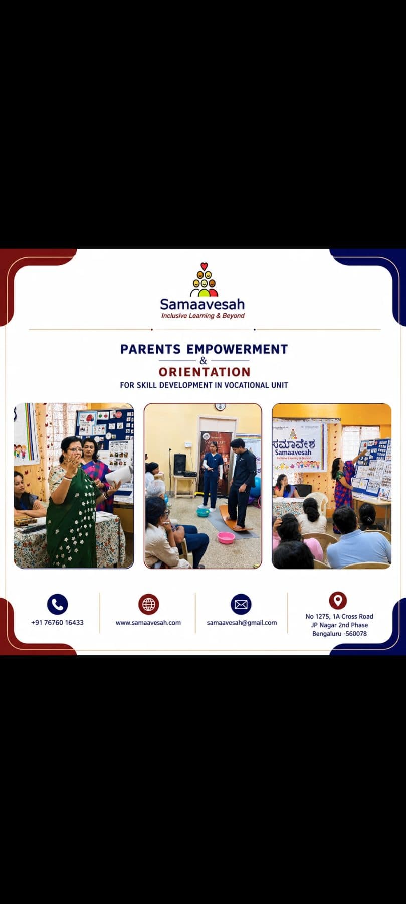 Parents' empowerment and orientation session