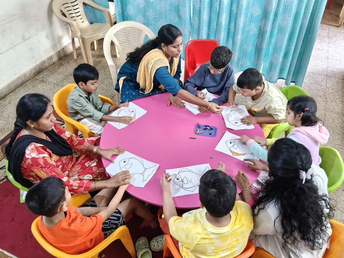 A learning session at Samaavesah Academy