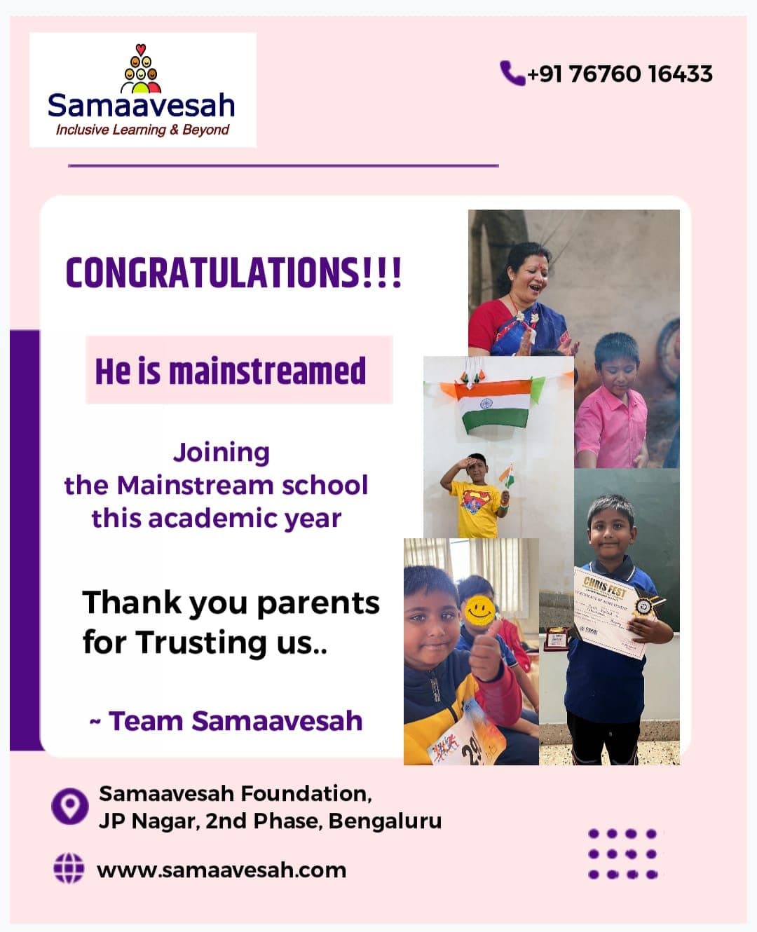 Graduation day and achievements at Samaavesah