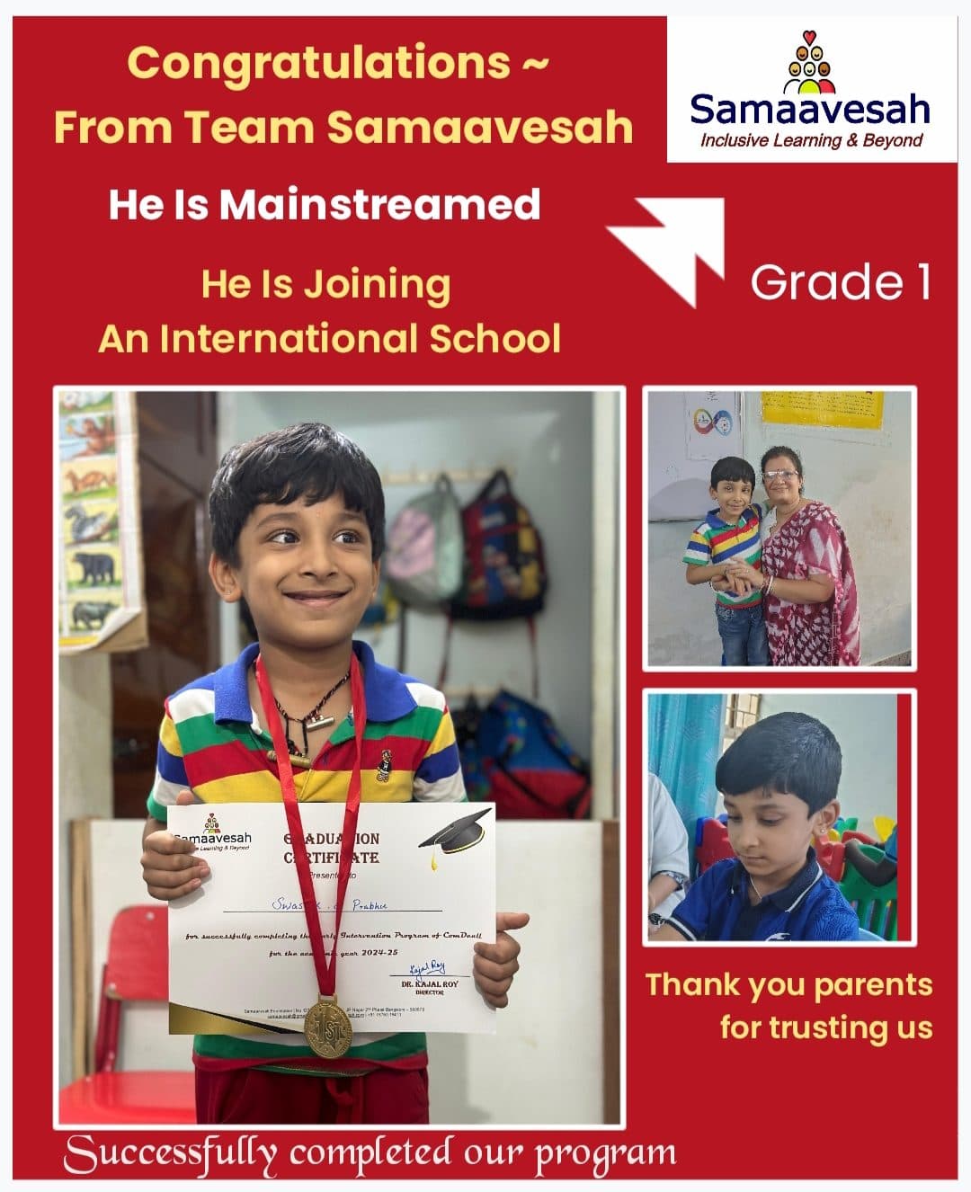 Graduation day and achievements at Samaavesah