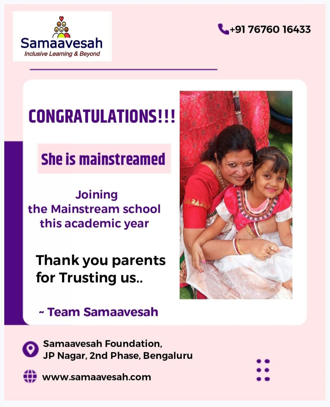 Graduation day and achievements at Samaavesah